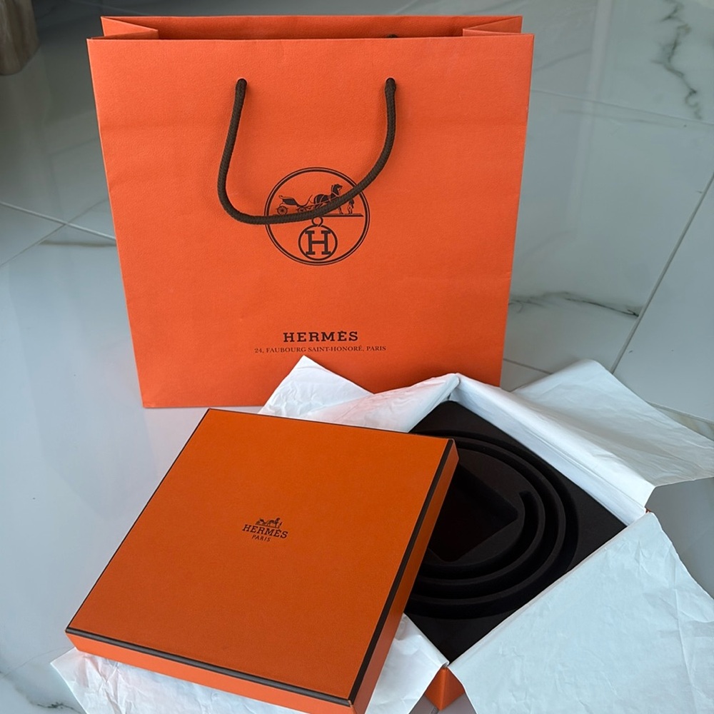 Hermes box and shopping bag